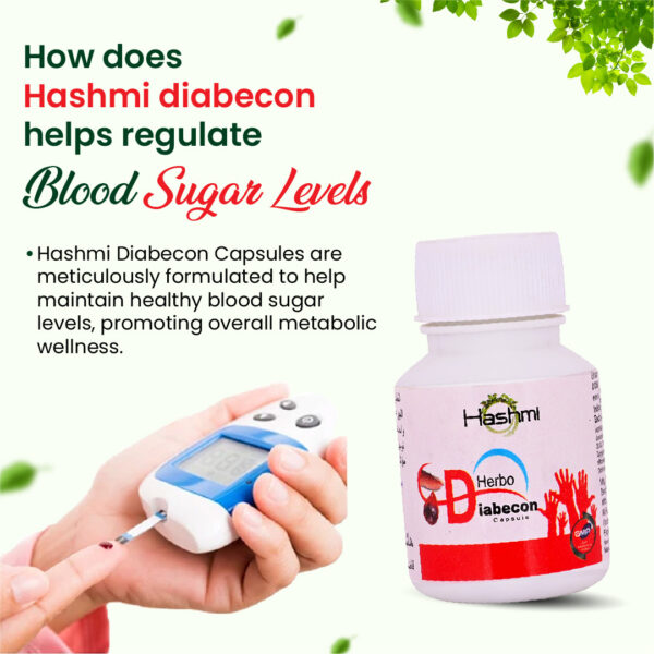 Hashmi Herbo Diabecon Capsule (20 Caps) - Image 4